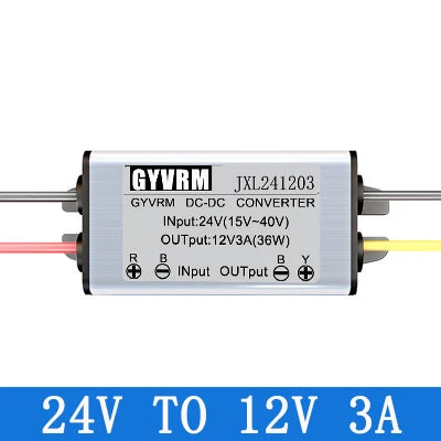 DC-DC 24V to 12V Converter Step Down DC DC 24V to 12V 1A 2A 3A 4A 5A Buck Model Converter 24V 12V Waterproof Module