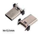 5pcs Type C 16 Pin Female Socket Connector Vertical SMT 180° PBC Plug-in Board USB Type-C 16P Plug Power Socket Connector