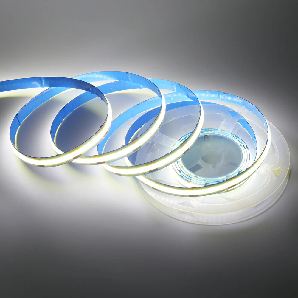 DC 5V COB LED Strip Light With USB 2PIN Wire DC Plug 8MM 320LED High Density Flexible Tape 3000K 4000K 6000K Warm Natural White