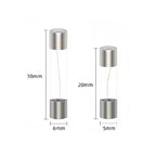 Glass Fuse 250V 0.1A 0.2A 0.5A 1A 2A 3A 4A 5A 6A 7A 8A 10A 12A 15A 20A 30A Quick Blow 5x20mm 6x30mm