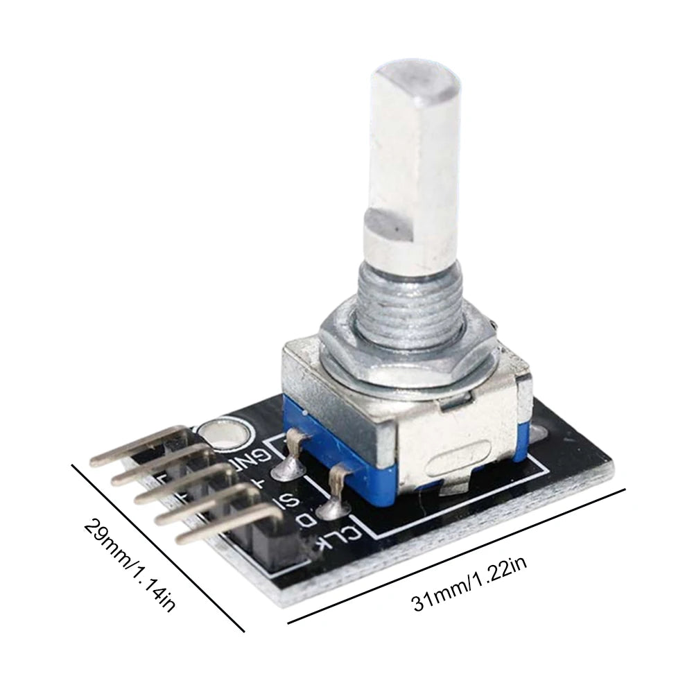 1-10PCS 360 Degree Rotary Encoder Module KY-040 Brick Sensor Development Board with Knob Cap Potentiometer KIT DIY for Arduino