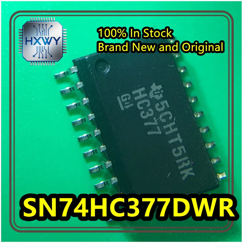 (10/50 Pieces) SN74HC377DWR SN74HC377 HC377 SOIC-20 High-Speed CMOS Octa D Flip-Flop, Brand New Original Stock Electronic IC