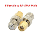 5/20Pcs RF Coaxial Coax Adapter, SMA Male To F Female, F-Type Female Jack to SMA Male Plug, Gold Plated Straight Connector