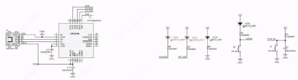 ESP8266 ESP-WROOM-32 ESP32-WROVER Development Board Test Programmer Socket Downloader for ESP-01 ESP-12F ESP-07S ESP-12S ESP32