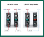 XB4 Key Select Knob Switch 22mm 2/3 Position Self Locking Momentary Self Reset Key Emergency Stop Power Push Button Switch 10A