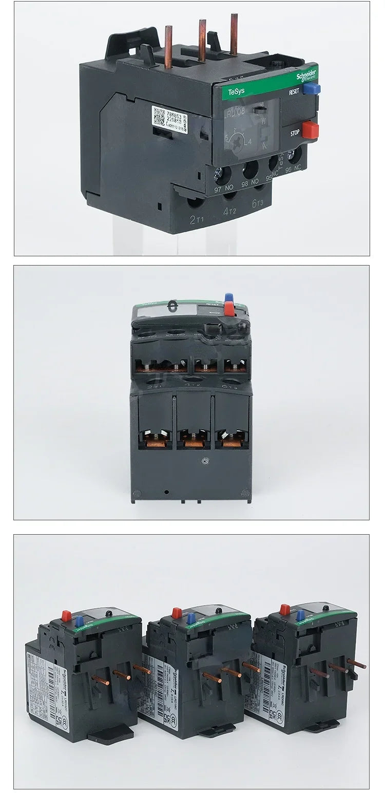 Schneider Thermal Overload Relay LRD12C LRD16C LRD21C LRD32C Relay Three-Pole Thermal Magnetic Trip 10A LC1D Overload Protection
