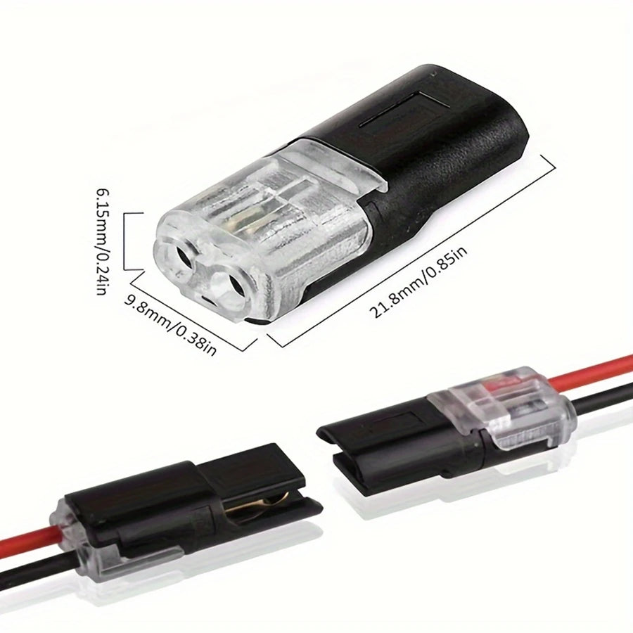 10-50pcs 2 Pin Way Plug Waterproof Electrical Connector Car Wire Cable Automotive Electrical Connector Strip Terminal Connection