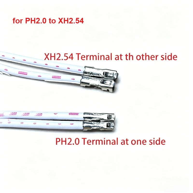 10pcs PH2.0/XH2.54/PH2.0 to XH2.54 12P Flat Convert Adapter Cable 10/20/30cm Without Shell Plug Wire with Terminal Pre-crimped