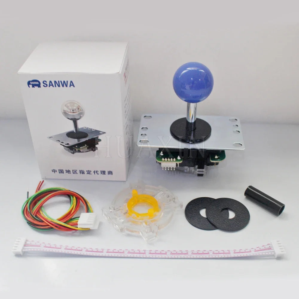 Original Japan Sanwa Joystick JLF TP 8YT Fighting Rocker With Topball 5pin Wire Jamma Arcade Vending Game PC PS3 XBOX Kit DIY