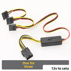 Graphics Card Hard Drive Cable GPU PCIE 8Pin Female To 1 2 3 4 SATA Hard Drive 18awg Power Supply Cable 12V To IDE Molex Cables