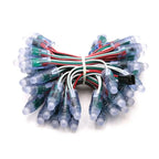 DC5V/12V 12mm WS2811 RGB Digital Addressable LED Pixel String Lights IP68 Waterproof Full Color LED Module Light 50/100/200pcs