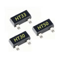10pcs HT7530 HT7533 HT7536 HT7544 HT7550 HT30 HT33 HT36 HT44 HT50 3V 3.3V 5V 4.4/3.6V SOT23 SMD LDO Low Dropout Linear Regulator