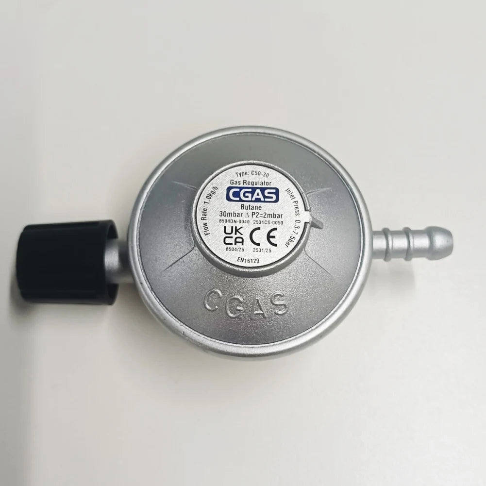 Low  Gas Regulator Barb Hose Connection 7/16 Inch Flow Low  Propane Regulator for Camping Stove Grill Heater