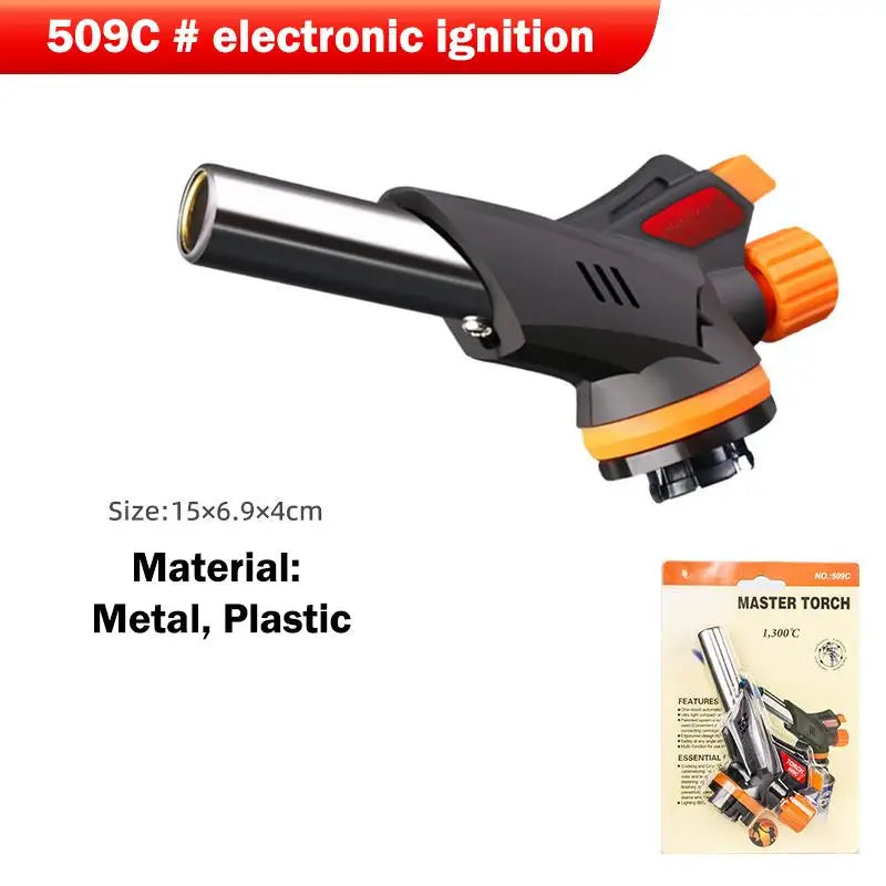 Professional Metal Welding Gas Torch Flame Butane Portable Outdoor BBQ Spray Nozzle Flamethrower Welding Equipment Kitchen