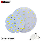 2PC LED Downlight PCB Plate 9W 12W 18W 24W Round Shape Lighting Source Panel 300mA SMD5730 For High Power Sport Lamp Replace DIY