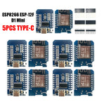 XCW WeMos D1 Mini TYPE-C/Micro USB ESP8266 ESP-12F CH340G V2 Module WiFi D1 Mini Development Board 3.3V With Pin For Arduino