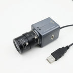 Global Shutter 210fps Monochrome VGA Mini USB Camera With CS Lens 5-50mm 2.8-12mm UVC Plug Play For High Speed Motion Detection