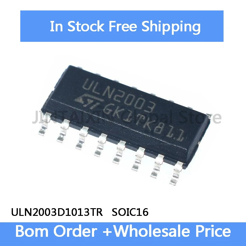 20-100Pcs ULN2003D1013TR ULN2003D1013 ULN2003 SOIC16 7NPN Darlington Tube IC In Stock Wholesale