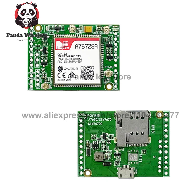 1Pcs SIM7670 SIM7672 A7670 A7672 A7676 SIM7070 SIM7000 Series LTE 4G Core Board CAT1+BT+GNSS(Optional) With kits