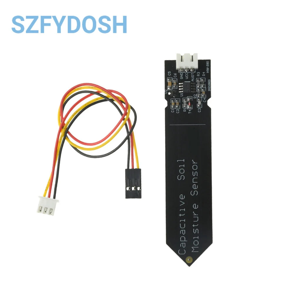 1-10PCS Capacitive Soil Moisture Sensor Module Wide Voltage 3.3V Corrosion Resistant W/ Gravity for Arduino Soil Moisture Sensor