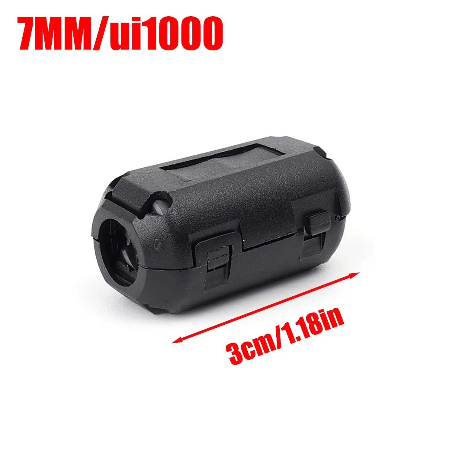 Noise Filter Magnetic Clip Ferrite Core Noise Suppressor Filter Ring Cable Clamp for Powerline Power Cord Wire Interference Clip
