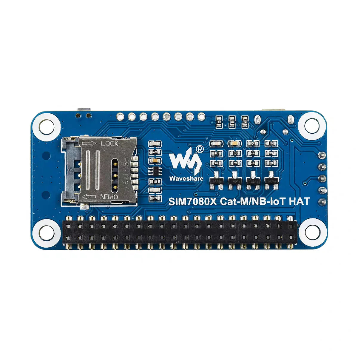 Micro Snow Raspberry Pi NB IoT/Cat-M (eMTC)/GNSS Expansion Board SIM7080G Module Global Communication