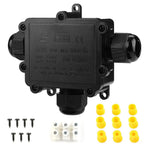 M25 4-14mm Mult Thick Wire IP68 Waterproof T 1IN2OUTS 3Way 2x0.5-3*2.5mm2 450V24A Outdoor Cord Gland Wire Connector Junction Box