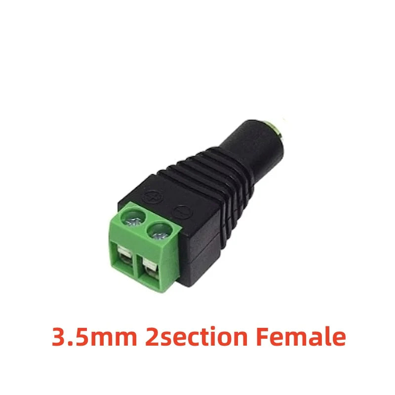 Earphone Audio Jack 3.5mm Connector Stereo Adapter 3.5mm RCA Audio Mono Channel Plug to Screw Terminal Audio Mono Channel Plug