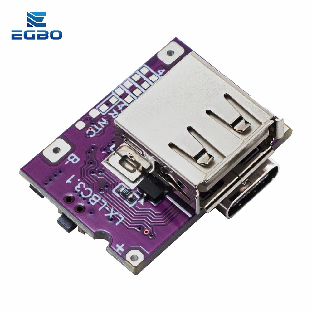 Type-C USB 5V 3.1A Boost Converter Step-Up Power Module IP5310 Mobile Power Bank Accessories With Switch LED Indicator