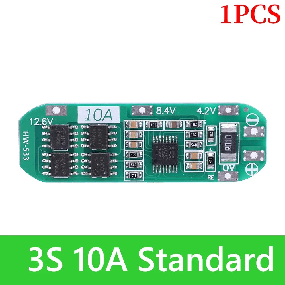 BMS 3S/4S 5A 10A 20A 25A 40A 60A Li-ion Lithium Battery Charger Protection Board 18650 For Drill Motor 12V with Enhance/Balance