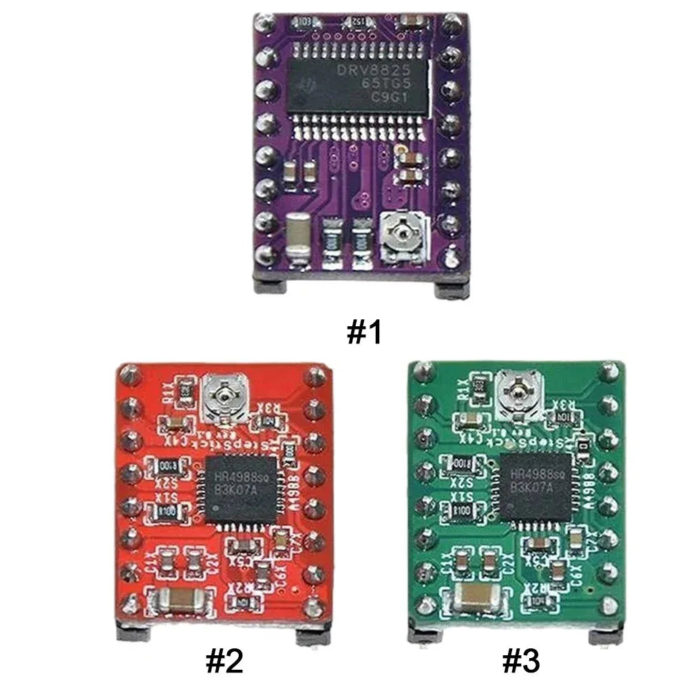A4988 DRV8825 Stepper Motor Drive Module with Heat Sink Motor Driver Control Extension Shield Module for Ramps 1.4 StepStick