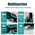 Pro'skit CP-342 End Pass Through Mini Crimper Pliers 8P8C RJ45 Perforated Crystal Head Crimp Tool 4in1 Ethernet LAN Stripper
