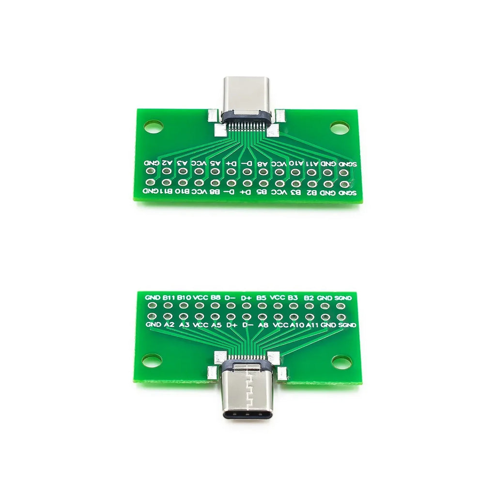 USB 3.1 Connector Type-C Adapter Plate PCB Board Female Male Head Convertor 2*13P to 2.54MM Transfer Test Board USB3.1 Module