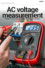 Digital Multimeter 1999 Counts 600V AC/DC Voltage Temp Test for Car Repair ANENG AN8205C Blue Backlight hFE Triode DIY Test Tool