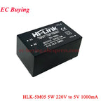1Pc-2Pcs 5W 220V to 5V/3.3V/9V/12V/15V/24V AC DC Mini Power Supply Module Board Hi-Link HLK-5M03 5M05 5M09 5M12 5M15 5M24 5M05B