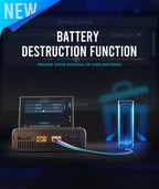 ToolkitRC M8D 1600W 50A Charger DC Balance Touch Screen 65W Fast Charge Dual Channels for 1-8S Lipo Battery For Rc FPV Drone Car