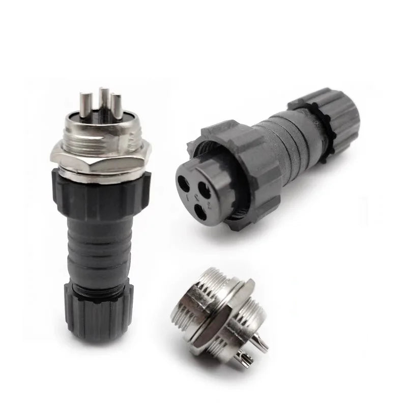 5/20Sets GX16 Aviation Connector M16 Waterproof Back Nut Docking Male&Female Plug And Socket 2/3/4pin 5pin 6pin 7pin 8pin 9pin