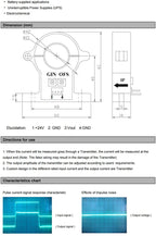 Hall Effect Current Transducer QNDBK1-21 AC 50A 100A 200A 300A / 5V 10V DC Hall Current Sensor Split Core Current Transformer CT