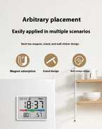 Youpin Electronic Thermometer Hygrometer Weather Station High Precision with Table Clock Function Mini Thermometer Sensor Gauge