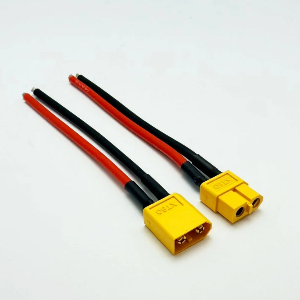 XT60 Male Female Bullet Connectors Plug Adapter With 14AWG 100mm Silicon Wire XT-60 Male Female Connector For RC Lipo Battery