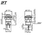 6pcs 12mm self-locking Momentary push button switches 3A /125VAC 1.5A/250VAC Minitype Push Button Switch DS-227 427 DS-228 428