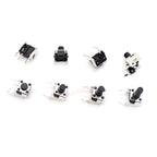 20PCS 6X6 Tact Switch 6*6*4.3/5/6/7/8/9/10mm Pins 2/4 Feet Horizontal Bracket Push Button Switch DIP PCB Micro Key Switch