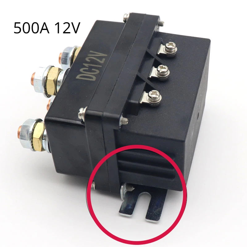 12V 500A Winch Remote Contactor 12000 Pounds Winch Control Solenoid Relay Twin Wireless Remote Recovery For Car Jeep Universal
