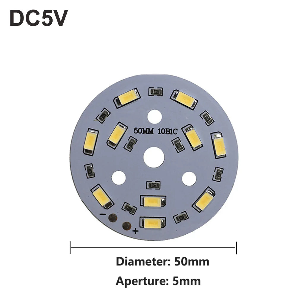 1Pcs USB Plug DC5V LED Light Source SMD5730 LED Light Beads Ring Chip with Black 1.5M Switch Cable 5W 10W 12W White /Warm Light.