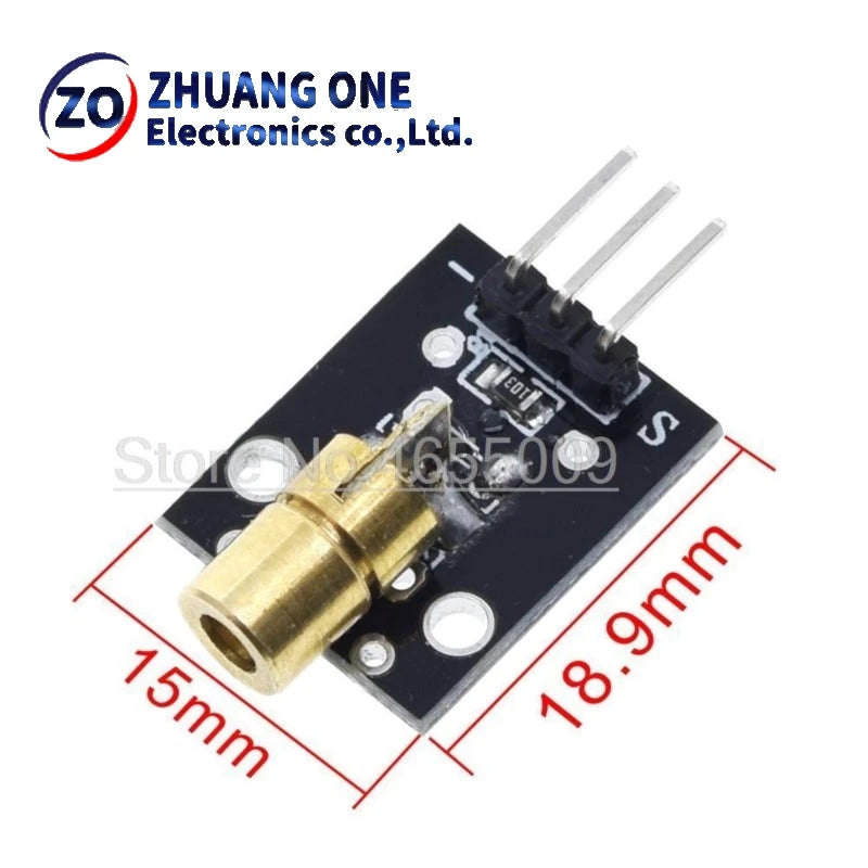 KY-008 3pin 650nm Red Laser Transmitter Dot Diode Copper Head Module for arduino DIY Kit