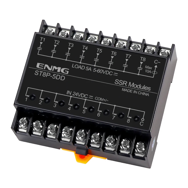 Optically Isolated Multi-Circuit Solid State Relay Module 24V DC Control DC DIN-Rail Module 220V AC PLC Output Amplifier Control