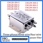 Three-phase three-wire power filter CW12B-30/40/50/60A-S Four-wire CW12M-30/40/60A-S 380V power filter CW12B-30A-S CW12M-40A-S