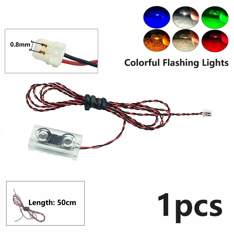DIY 0.8mm Pin 1x1 1x2 1x4 Length 50cm SMD LED 2835  Remote Control Building Block Flash Lamp City Street Light Bricks