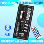 DIY Digital BT Amplifier Subwoofer Board 30W Amp DC 5V MP3 Decoder Board with BT5.0 USB Module and Remote Control for Speakers