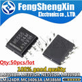 50PCS LM358DR LM358 SOP LM358DT LM358DR2G LM393DR LM393 NE555DR NE555 LM339DR LM339 LM324DR LM324 MC34063A MC34063 LM386M LM386